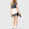 Layered-effect tailored dress