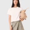 Layered linen blend shorts