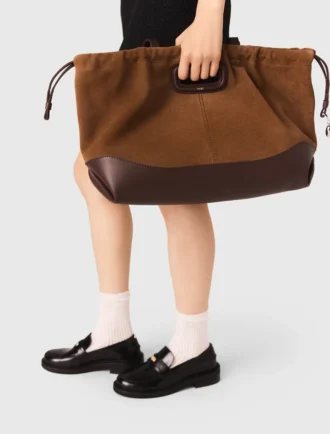 Leather and suede Milpli tote bag
