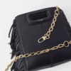 Leather bag with chain strap Leather bag with chain strap