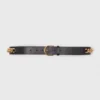 Leather belt with chain details Leather belt with chain details