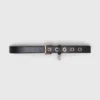 Leather belt with Miss M buckle Leather belt with Miss M buckle