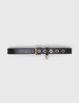 Leather belt with Miss M buckle Leather belt with Miss M buckle