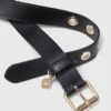 Leather belt with Miss M buckle Leather belt with Miss M buckle