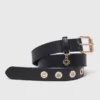 Leather belt with Miss M buckle Leather belt with Miss M buckle