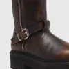 Leather biker boots Leather biker boots