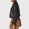 Leather biker-style jacket Leather biker-style jacket