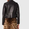 Leather biker-style jacket Leather biker-style jacket