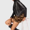 Leather biker-style jacket Leather biker-style jacket