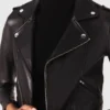 Leather biker-style jacket Leather biker-style jacket