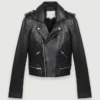 Leather biker-style jacket Leather biker-style jacket