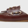 Leather boat mules Leather boat mules
