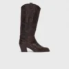 Leather cowboy boots