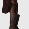 Leather cowboy boots