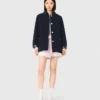 Leather & faux shearling jacket Leather & faux shearling jacket