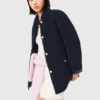 Leather & faux shearling jacket Leather & faux shearling jacket
