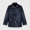 Leather & faux shearling jacket Leather & faux shearling jacket