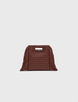 Leather M mini bag with studs