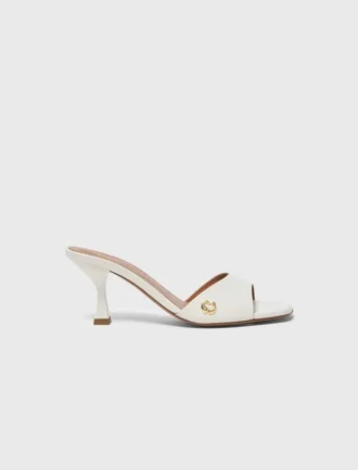 Leather mules