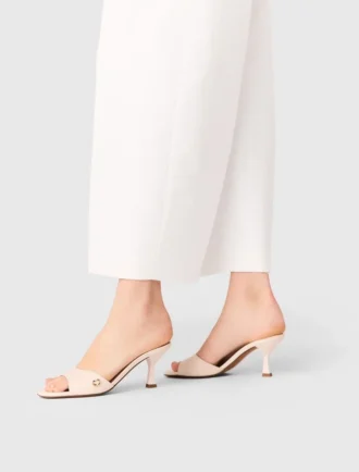 Leather mules