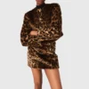 Leopard faux fur jacket Leopard faux fur jacket