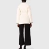 Lined coat with contrasting ribbon Lined coat with contrasting ribbon