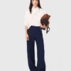 Linen-blend sailor trousers Linen-blend sailor trousers