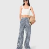 Linen blend sailor trousers