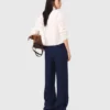 Linen-blend sailor trousers Linen-blend sailor trousers