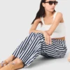 Linen blend sailor trousers