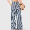 Linen blend sailor trousers