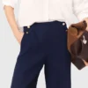 Linen-blend sailor trousers Linen-blend sailor trousers