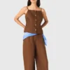 Linen blend top Linen blend top