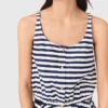 Linen-blend top