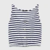 Linen-blend top