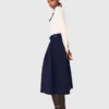 Long cotton skirt with belt Long cotton skirt with belt