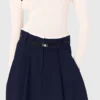 Long cotton skirt with belt Long cotton skirt with belt