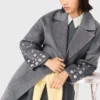 Long double-faced rhinestone coat Long double-faced rhinestone coat