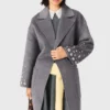 Long double-faced rhinestone coat Long double-faced rhinestone coat