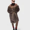 Long faux fur coat Long faux fur coat