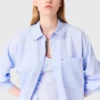 Long poplin blouse Long poplin blouse