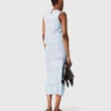 Long ruffled knit skirt Long ruffled knit skirt
