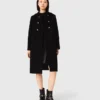 Long wool blend coat