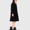 Long wool blend coat