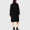 Long wool blend coat