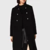 Long wool blend coat