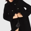 Long wool blend coat