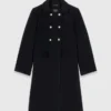 Long wool blend coat
