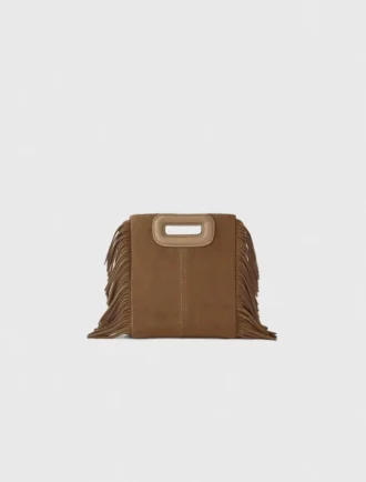 M mini bag in suede leather