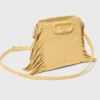 Matte crackled leather M Mini bag
